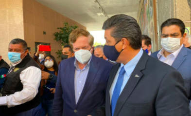 GOBERNADOR DE TAMAULIPAS ACUDE A CÁMARA DE PARA EXIGIR QUE DESECHEN LA PETICIÓN DE SU  DESAFUERO