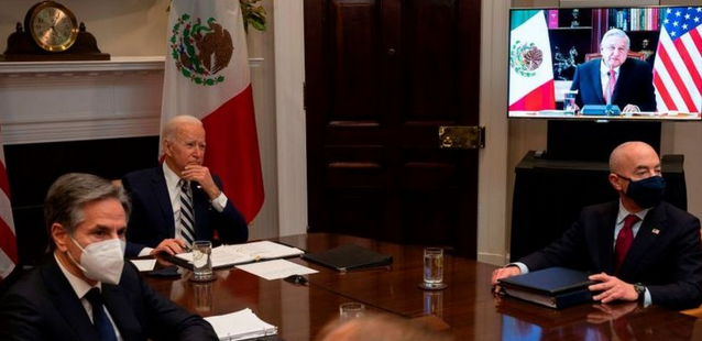 Biden asegura que quiere «ver a México como un igual» en su primer encuentro virtual con López Obrador