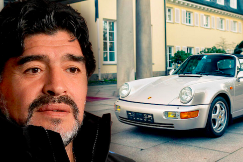 SUBASTAN EN 574 MIL DÓLARES UN PORSCHE QUE USÓ MARADONA