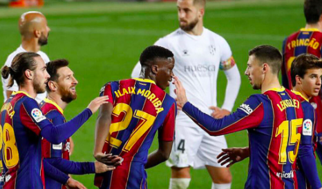 BARCELONA YA ESTA A CUATRO PUNTOS DEL LÍDER ATLÉTICO DE MADRID