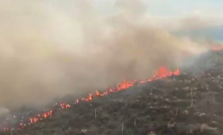 SIGUE FUERA DE CONTROL INCENDIO FORESTAL EN COAHUILA Y NL
