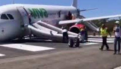 AVIÓN SUFRE ACCIDENTE EN AEROPUERTO DE PUERTO VALLARTA