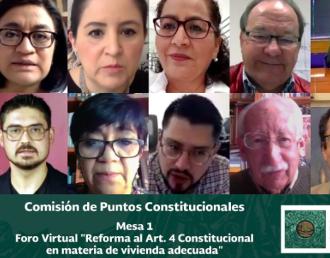 A PARLAMENTO ABIERTO “EL DERECHO CONSTITUCIONAL A UNA VIVIENDA ADECUADA”