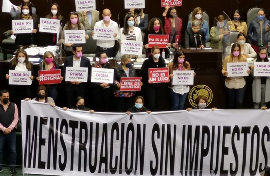DIPUTADAS BUSCAN ELIMINAR EL IVA A PRODUCTOS DE HIGIENE MENSTRUAL