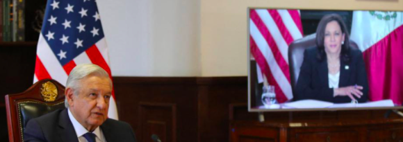 AMLO HABLARÁ CON KAMALA HARRIS SOBRE ENVÍO DE VACUNAS ANTICOVID