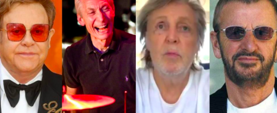 PAUL Mc CARTNEY, ELTON JHON Y RINGO STARR DESPIDEN A CHARLIE WATTS
