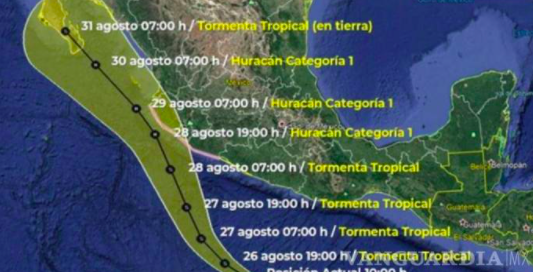 ALERTA EN 5 ESTADOS POR TORMENTA TROPICAL “NORA”