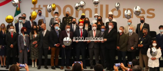 MÉXICO CELEBRA QUE YA LLEGARON 100 MILLONES DE VACUNAS ANTI-COVID