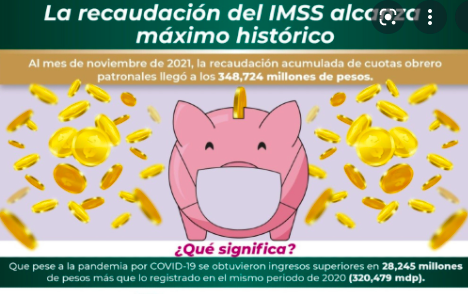 IMSS REPORTA RECAUDACIÓN HISTÓRICA DE MÁS DE 348 MMDP