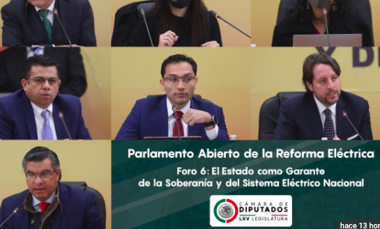 CONCLUYE 6° FORO DEL PARLAMENTO ABIERTO SOBRE ANÁLISIS DE LA REFORMA ELÉCTRICA