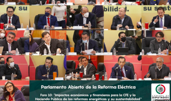 IMPACTOS ECONÓMICOS Y FINANCIEROS DE LAS REFORMAS ENERGÉTICAS, TEMA DEL PARLAMENTO ABIERTO