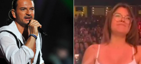 EN PLENO CONCIERTO DE RICARDO ARJONA, FAN SE QUITA LA ROPA Y SE QUEDA EN LENCERÍA