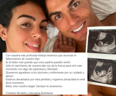 FALLECIÓ UNO DE LOS HIJOS DE CRISTIANO RONALDO