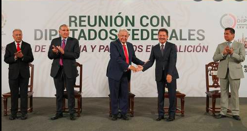 AGRADECE AMLO A DIPUTADOS DE MORENA APOYO PARA NACIONALIZAR EL LITIO