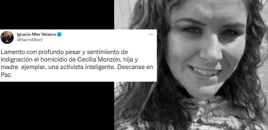 LAMENTA Y CONDENA IGNACIO MIER ASESINATO DE LA ACTIVISTA CECILIA MONZÓN￼