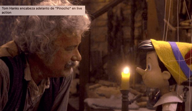 TOM HANKS ENCABEZA ADELANTO DE «PINOCHO» EN LIVE ACTION