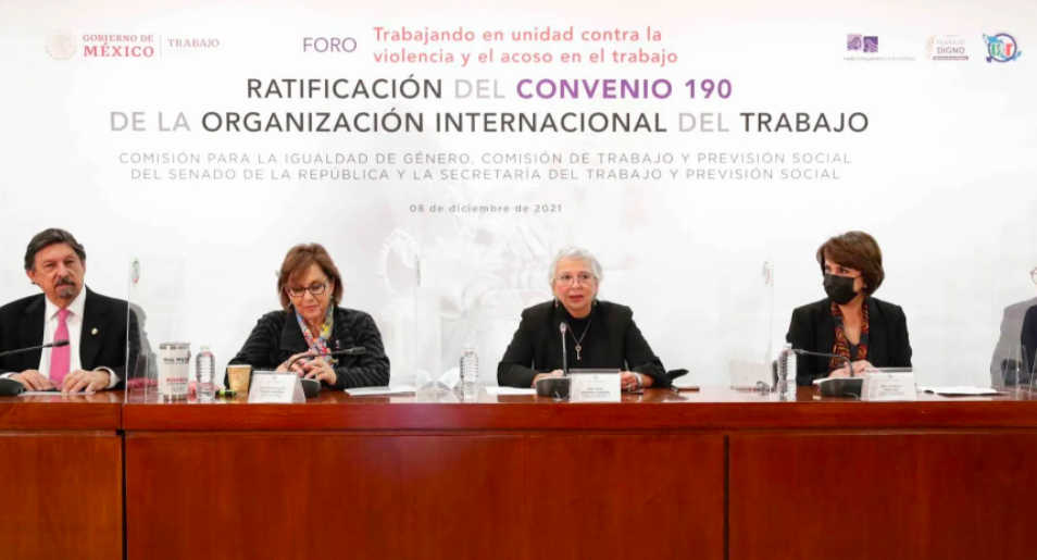 RATIFICA CONGRESO CONVENIO CON LA OIT PARA COMBATIR ACOSO LABORAL ￼
