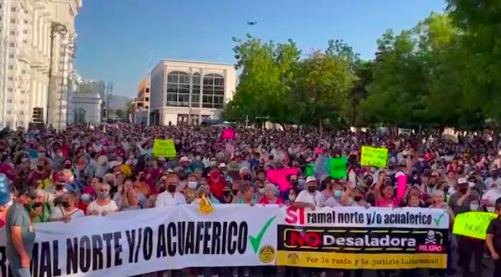 «¡QUEREMOS AGUA!», CLAMAN MILES EN HERMOSILLO, SONORA￼