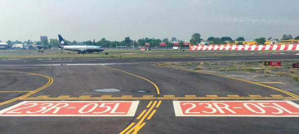 Cierre de pista del AICM para mantenimiento se prolongará hasta diciembre