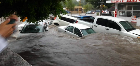 TORMENTA EN AGUASCALIENTES DEJA DECENAS DE VIVIENDAS INUNDADAS
