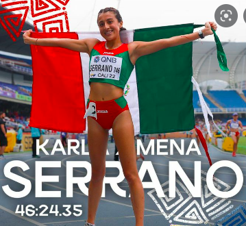 LA MEXICANA KARLA SERRANO GANA ORO EN EL MUNDIAL DE ATLETISMO