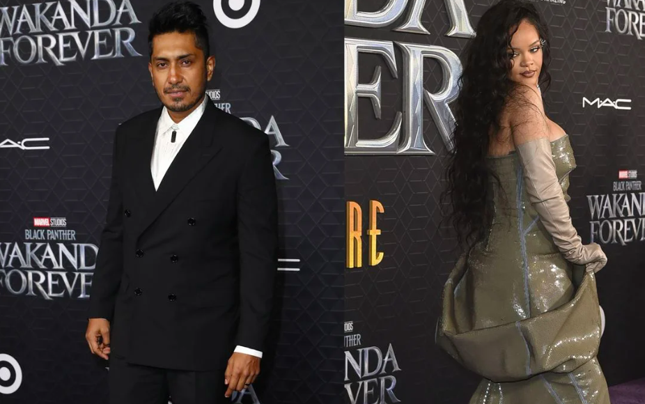 TENOCH HUERTA Y RIHANNA ROBAN LOS REFLECTORES EN LA PREMIERE DE BLACK PANTHER: WAKANDA FOREVER