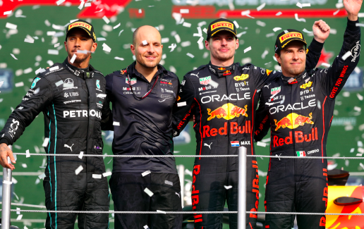 MAX VERSTAPPEN Y ‘CHECO’ PÉREZ HACEN EL 1-3 EN EL GP DE MÉXICO￼