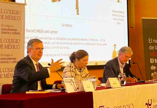 VIOLENCIA EN MÉXICO NO SE FRENARÁ SIN REDUCCIÓN DE ARMAS DE EU: EBRARD