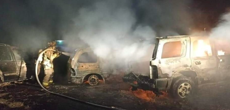 REPORTAN VEHÍCULOS INCENDIADOS EN GUANAJUATO TRAS CAPTURA DE ‘EL RUDO’