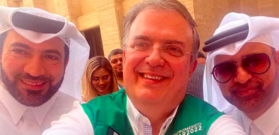 ‘Vine a ver qué hacemos para el 2026’; Ebrard estuvo en primer partido de Qatar 2022
