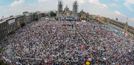 MÁS DE UN MILLÓN DE SIMPATIZANTES DE LA 4T MARCHARON CON AMLO EN LA CDMX