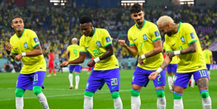GOLEADA Y SAMBA DE BRASIL SOBRE COREA DEL SUR