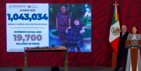 AUMENTA A 2 MIL 950 PESOS PENSIÓN A PERSONAS CON DISCAPACIDAD