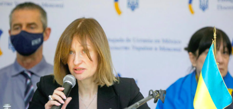 PIDE EMBAJADORA UCRANIANA A CONGRESO DE LA UNIÓN ROMPER CON RUSIA