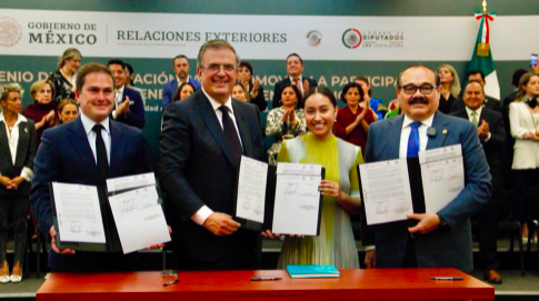 LEGISLADORES FIRMAN CONVENIO DE COLABORACIÓN CON SRE PARA PROMOVER LA PARTICIPACIÓN DE MUJERES EN LA CIENCIA