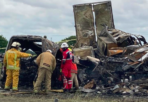 AUMENTA A 26 LOS MUERTOS POR CHOQUE DE TRÁILER CON CAMIONETA EN TAMAULIPAS