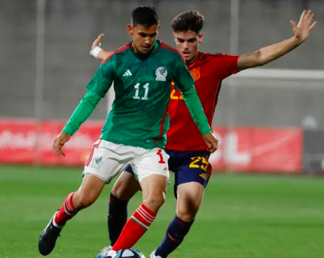 EL TRI SUB 23 EMPATA CON ESPAÑA EN PARTIDO DE PREPARACIÓN