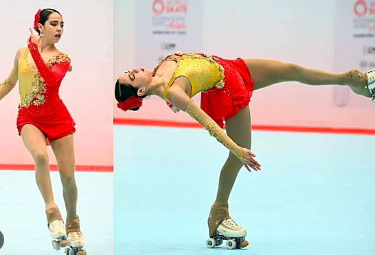 LA MEXICANA VALENTINA LOMAS HACE HISTORIA, GANA MEDALLA DE PLATA EN PATINAJE ARTÍSTICO SOBRE RUEDAS