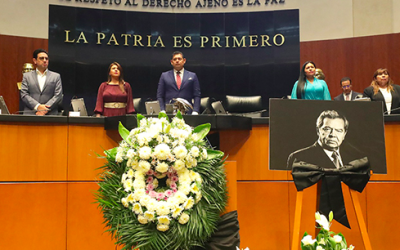 COMISIÓN PERMANENTE RINDIÓ HOMENAJE LUCTUOSO EN MEMORIA DE PORFIRIO MUÑOZ LEDO
