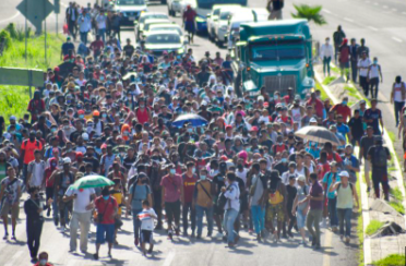 PARTE UNA NUEVA CARAVANA MIGRANTE DESDE TAPACHULA, CHIAPAS