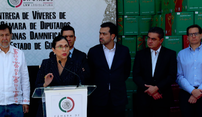 CÁMARA DE DIPUTADOS ENTREGA VÍVERES PARA DAMNIFICADOS POR EL HURACÁN OTIS