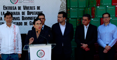 CÁMARA DE DIPUTADOS ENTREGA VÍVERES PARA DAMNIFICADOS POR EL HURACÁN OTIS