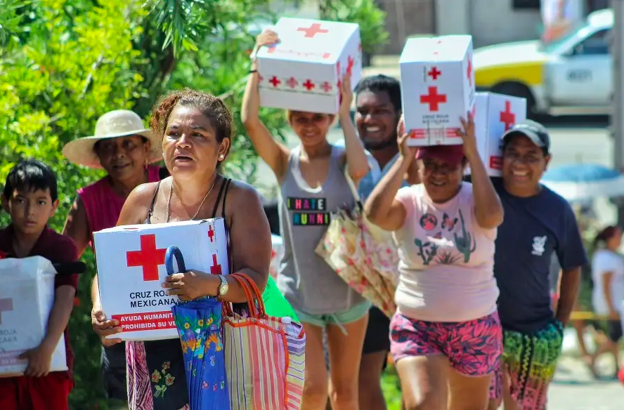 CRUZ ROJA MEXICANA HA ENTREGADO DOS MIL TONELADAS DE AYUDA HUMANITARIA A DAMNIFICADOS POR HURACÀN OTIS