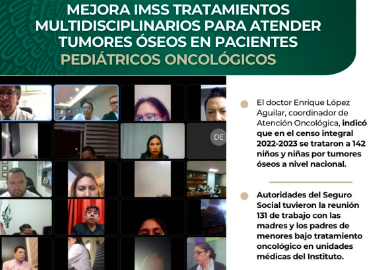 IMSS MANTIENE DIÁLOGO CON FAMILIAS DE NIÑOS CON CÁNCER