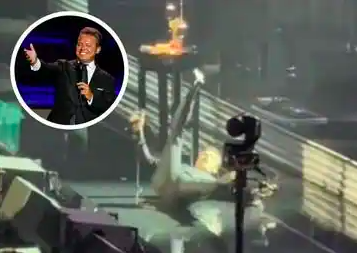 LUIS MIGUEL SUFRE APARATOSA CAÍDA EN PLENO CONCIERTO