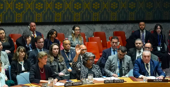 ESTADOS UNIDOS VETA RESOLUCIÓN EN LA ONU QUE PEDÍA UNCESE AL FUEGO EN FORMA INMEDIATA EN LA FRANJA DE GAZA