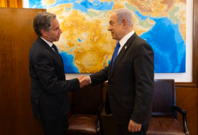 LLEGA ANTONY BLINKEN A ISRAEL PARA PROMOVER UNA TREGUA EN LA FRANJA DE GAZA