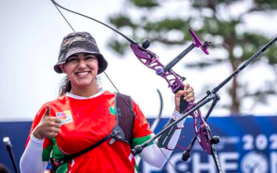 LA MEXICANA ALEJANDRA VALENCIA GANA BRONCE EN COPA DEL MUNDO DE TIRO CON ARCO