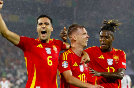 ESPAÑA GOLEA A GEORGIA EN LA EUROCOPA Y PASA A CUARTOS DE FINAL CONTRA ALEMANIA