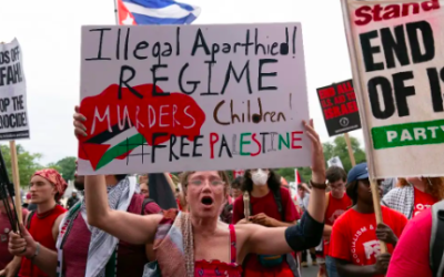 PROTESTAS DENTRO Y FUERA DEL CAPITOLIO MARCAN VISITA DE NETANYAHU A EU